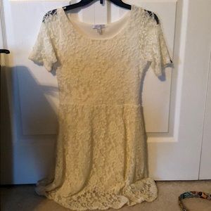 White lace dress